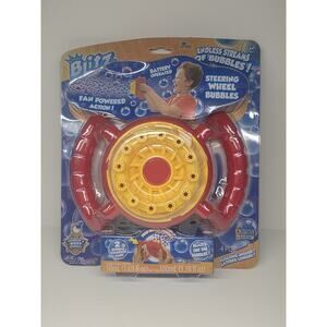 Ja Ru Steering Wheel Fan Powered Bubble Blaster Outdoor & Water Fun Toy NIP